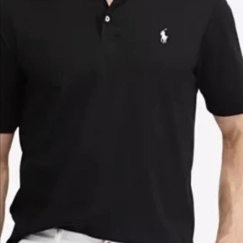 Men Ralph Lauren Black polo. Nice. Xxl